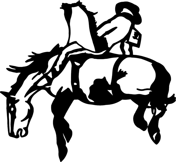 saddle bronc riding coloring pages - photo #21