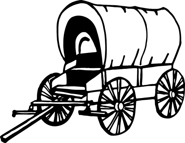 wagon train coloring pages - photo #34