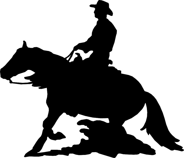 free clip art horse and rider silhouette - photo #43