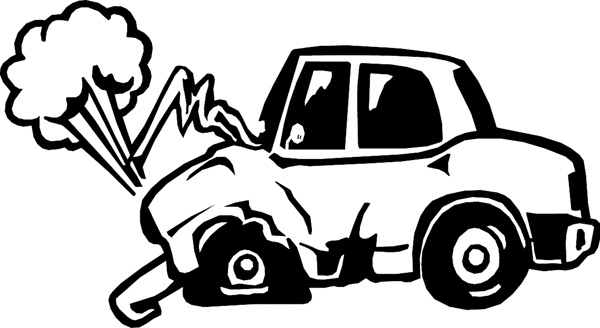 free clipart wrecked car - photo #2
