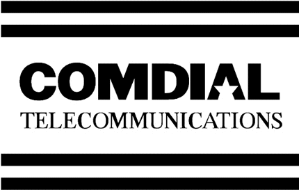 Comdial Telecom. Graphic Logo Decal