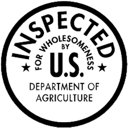 DEPT. AGRI. INSPECTED Graphic Logo Decal