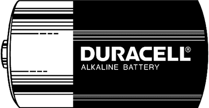DURACELL 2 Graphic Logo Decal