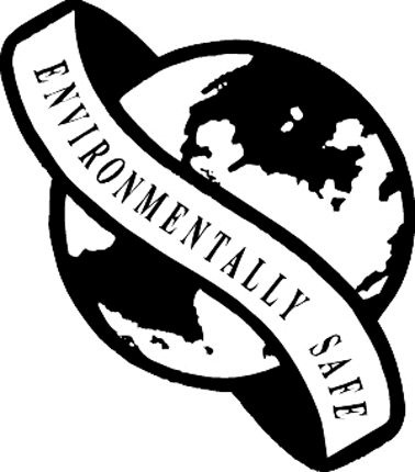 ENVIRONMENTALLY SAFE Graphic Logo Decal