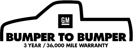 General Motors Bumper to Bumper 2 Graphic Logo Decal