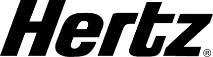 HERTZ RENT A CAR 1 Graphic Logo Decal