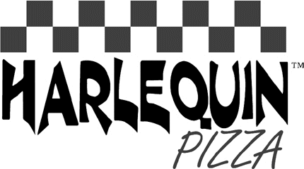 Harlequin Pizza Graphic Logo Decal