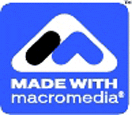 MADE WITHE MACROMEDIA Graphic Logo Decal