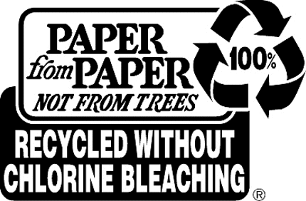 RECYCLE FROM PAPER Graphic Logo Decal