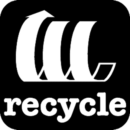 RECYCLE Graphic Logo Decal