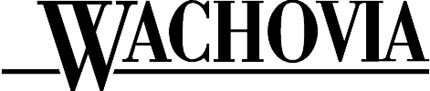 WACHOVIA Graphic Logo Decal