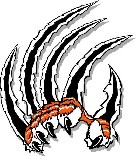 tiger claw clipart - photo #1