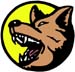 wolf howling graphic