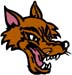 wolf head decal