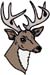 deer head decal