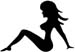 sexy lady decal