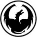 dragon circle decal