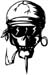 skull dude decal