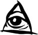 eye triangle decal