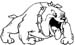 bull dog sticker