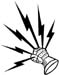 lighting hand decal