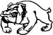 bull dog decal