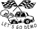 wrecked car decals