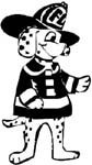 dalmation fire dog decal
