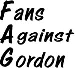 fans agaisnt gordon decal