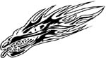 screaming head bird sticker