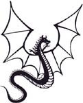 flyin dragon graphic decal