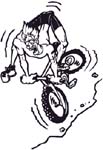 bicycle wreck decal