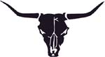 cow skull decal