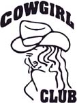 cowgirl club sticker