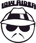 lowrider with guy sticker