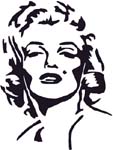marilyn monroe sticker