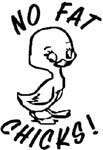 no fat chicks decal