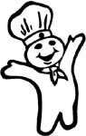 pillsbury dough boy sticker