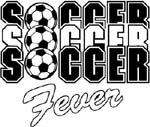 soccer fever window decals