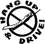 hang up cell phone decal