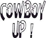 cowboy up vinyl decal