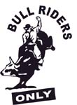 bullriders only vinyl sticker