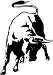 raging bull vinyl sticker