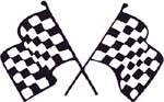 checkered flag decal