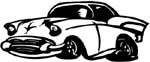 hot rod 57 chevy vinyl decal