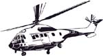helicopter vinyl sticker