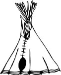 teepee vinyl decal