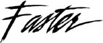 faster vinyl decal