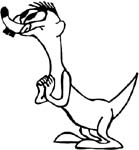 cartoon vinyl decal