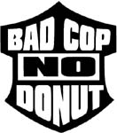 bad cop no donut vinyl lettering decal